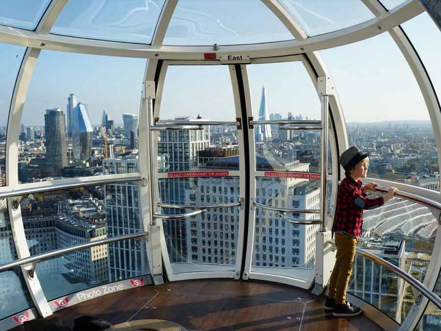 London Eye, inside the capsule