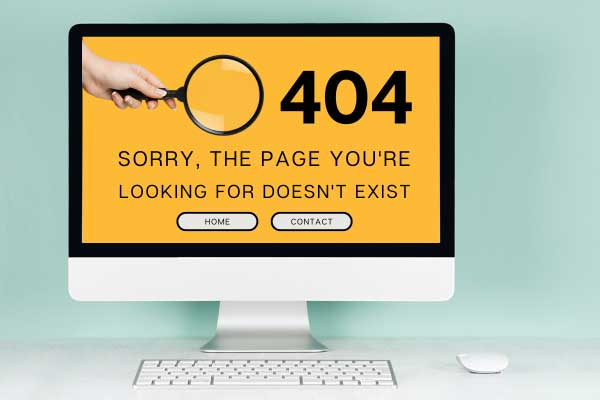 404 page not found error