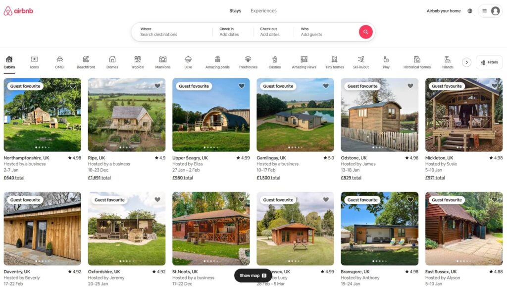 Airbnb screenshot