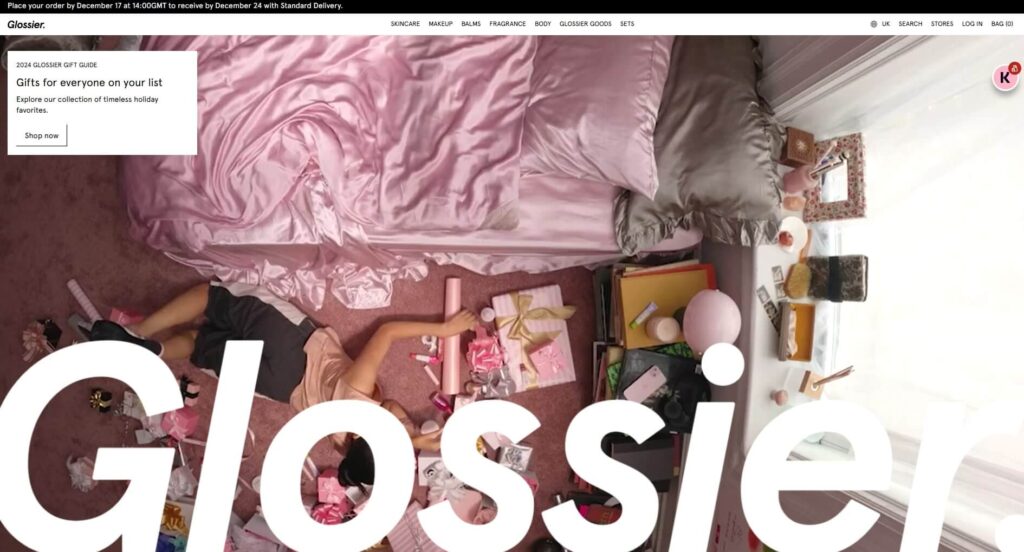 Glossier screenshot